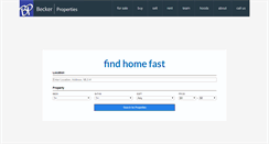 Desktop Screenshot of becker-realtors.com