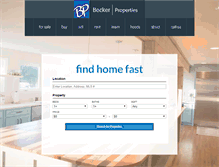 Tablet Screenshot of becker-realtors.com